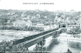 N°3331 R -cpa Lyon -le Pont Du Chemin De Fer Sur La Saône Avec Train- - Ouvrages D'Art