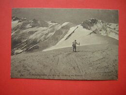 CPA   SUPERBAGNERES  LA CHAINE DES PYRENEES  VOYAGEE 1927 TIMBRE - Superbagneres