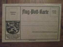 1912 Flug Post Karte Flugpost Am Rhein Und Am Main Air Mail Reich DR Allemagne Poste Aerienne - Lettres & Documents