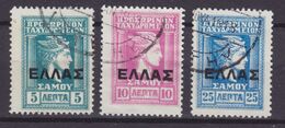 Samos 1912 Mi. 11-13    Hermeskopf Overprinted - Samos