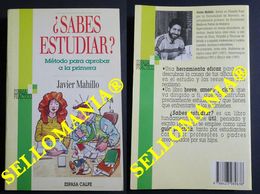 SABES ESTUDIAR METODO PARA APROBAR A LA PRIMERA JAVIER MAHILLO 1993 TC23769 A6C3 - Autres & Non Classés