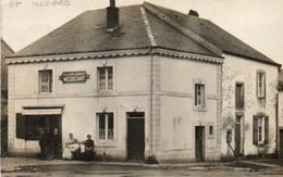 St Medard  Maison Pelliard -Léonard Négociant Carte Photo Circulé En 1919 - Herbeumont