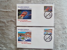 FDC : Prévention Routière Nouvelle-Caledonie - Used Stamps