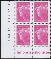 France Coin Daté N° 4570 ** Marianne De Beaujard Gommé Le TVP Lilas 100 Grammes Prioritaire - Bonnet Phrygien - Etoile - 2010-2019