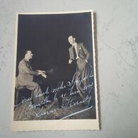 PHOTO LOT DE 2 ARTISTE BELGE LENAR ET HARDY AVEC AUTOGRAPHE BRUXELLES 1937 - Autres & Non Classés