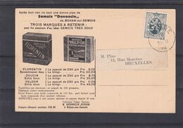 N° 279 / Carte Publicité Tabac SEMOIS DENONCIN - 1929-1937 Heraldic Lion