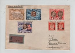 471PR/ San Marino Registered Cover 1947 > Switzerlannd Lucerne Arrival Cancellation - Storia Postale