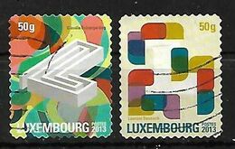 LUXEMBOURGH 2013 POSTCOLLANTS PAIR - Used Stamps