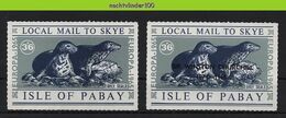 Nbu224 FAUNA ZEEZOOGDIER ZEEHOND GREY SEAL CHURCHILL *OVERPRINT* SEA MAMMAL MARINE LIFE ISLE OF PABAY 1965 PF/MNH # - Fantasy Labels