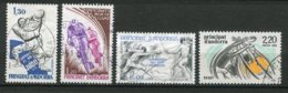 19409 ANDORRE N°281, 288, 296, 368 ° Sports : Judo, Cyclisme, Escrime, Rugby  1979-88  TB - Used Stamps