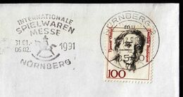 Germany Nurnberg 1990 / Internationale Spielwarenmesse 1991 / Toys Fair / Horse / Machine Stamp - Marionnettes