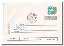 1995, Letter From Rio De Janeiro To Zürich, Birds, Animals - Storia Postale