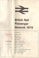 BRITISH RAIL PASSENGER NETWORK (RESEAU BRITANIQUE DU CHEMIN DE FER PASSAGERS) - 1978. - Europe