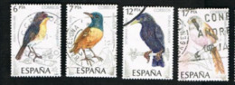 SPAGNA (SPAIN)  -  SG 2849.2852  - 1985 BIRDS (COMPLET SET OF 4) - USED - 1981-90 Used