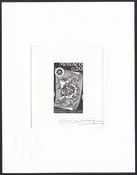 Monaco Sc753 Osaka EXPO 70, Japanese Scroll, Signed Die Proof, Epreuve - 1970 – Osaka (Japan)