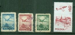 Pologne POSTE AERIENNE YT N° 12 13 14 58  LIQUIDATION 38 - Used Stamps