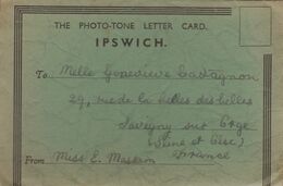 IPSWICH :  Card Letter    ///   REF . Aout 20   ///  N° 12.377 - Ipswich