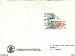 Gr001 * GREENLAND  COVER * SENT To DENMARK 1973 * - Storia Postale