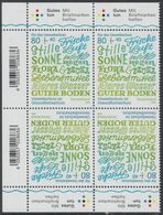!a! GERMANY 2020 Mi. 3561 MNH BLOCK From Upper/lower Left Corners (stamps Inverted) - Environment Protection - Unused Stamps