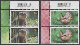 !a! GERMANY 2020 Mi. 3562-3563 MNH SET Of 2 Vert.PAIRS From Upper Left Corners - Young Animals - Unused Stamps