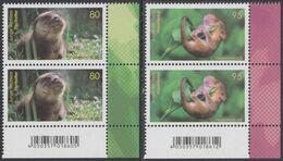 !a! GERMANY 2020 Mi. 3562-3563 MNH SET Of 2 Vert.PAIRS From Lower Right Corners - Young Animals - Unused Stamps