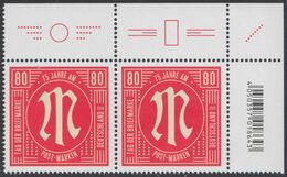 !a! GERMANY 2020 Mi. 3564 MNH Horiz.PAIR From Upper Right Corner - Philatelic Day; Reprint Of AM-Post-stamp - Unused Stamps