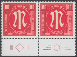 !a! GERMANY 2020 Mi. 3564 MNH Horiz.PAIR W/ Bottom Margins (b) - Philatelic Day; Reprint Of AM-Post-stamp - Unused Stamps