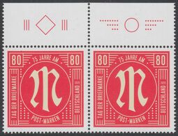 !a! GERMANY 2020 Mi. 3564 MNH Horiz.PAIR W/ Top Margins (b) - Philatelic Day; Reprint Of AM-Post-stamp - Unused Stamps