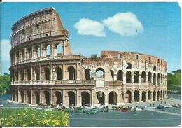 Italia, Roma, Colosseo Colysée Colosseum - Voitures Vertes, Fiat 500, Attelages Chevaux - 1976 - Kolosseum