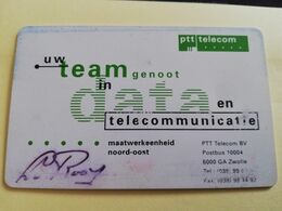 NETHERLANDS  ADVERTISING CHIPCARD HFL 5,-  CKE 012 Teamgenoot In Data Noord/oost Fine Used   ** 3152 ** - Privadas