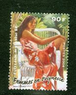 Jeune Femme En Polynésie Française / French Polynesia; Scott # 868; Usagé (3451) - Used Stamps