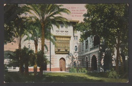 Egypt - Very Rare - Vintage Post Card - View Of The Jardin D'embassy Of France - 1866-1914 Ägypten Khediva