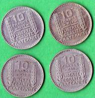 10 FRANCS TURIN    LOT DE 4 PIECES - Autres & Non Classés