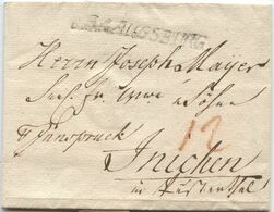 Vorphila Brief Mit Inhalt Aus Augsburg über Innsbruck Tirol Vom 13.10.1803 Nach Innichen Tirol (Österreich). - [1] Prefilatelia