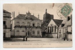 - CPA MONTBAZON (37) - L'Hôtel-de-Ville 1905 - La Place Et Le Donjon - Editions Lévy N° 11 - - Montbazon