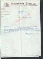 PAYS BAS LETTRE COMMERCIALE DE 1953 TEXTILES NICO & ZONEN DE ENSCHEDE : - Paesi Bassi