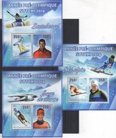 DJIBOUTI OLYMPIC 3 BLOCS 2 Valeurs RARE - Winter 2014: Sotschi