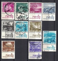 Israel Between 1971 - 1976, Landscape (o), Used - Oblitérés (avec Tabs)