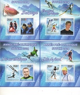 DJIBOUTI 2014 OLYMPIC 4 BLOCS 2 Valeurs RARE - Winter 2014: Sochi