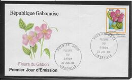 Thème Fleurs - Gabon - Enveloppe - TB - Altri & Non Classificati