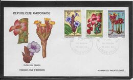 Thème Fleurs - Gabon - Enveloppe - TB - Altri & Non Classificati