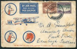 1932 Standerton January 22nd, South Africa,Imperial Airways,Airmail First Flight Capetown - London/Edinburgh University. - Luftpost