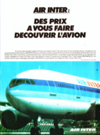 PUB " AIR INTER "   1980 ( 2 ) - Publicités
