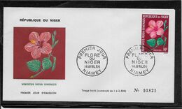 Thème Fleurs - Niger - Enveloppe - TB - Sonstige & Ohne Zuordnung