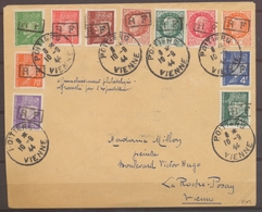 1944 Env. Libération De POITIERS 11 Timbres Rare Type II. Signé MAYER X2547 - Bevrijding