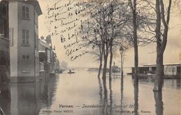 27-VERNON-CARTE-PHOTO- INONDATION DE JANVIER 1910 - Vernon