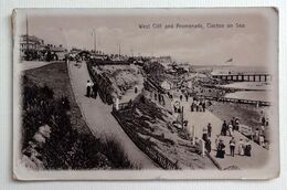CP .ANGLETERRE....CLACTON ON SEA........WEST CLIFF AND PROMENADE.....1918 - Clacton On Sea