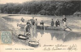 40- LANDES- PÊCHES DE L'ALOSE DANS L'ADOUR - Autres & Non Classés