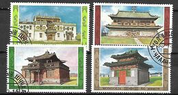 MONGOLIE   -    1986  .    TEMPLES  BOUDHISTES   Oblitérés. - Buddhism