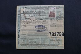 FRANCE - Bulletin De Colis Postal De Paris Pour Bordeaux En 1943 - L 71154 - Briefe U. Dokumente